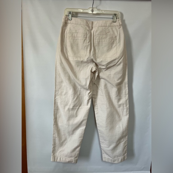 J.Crew Women's Cream Cotton Pants Size 4 NWOT - Picture 3 of 11